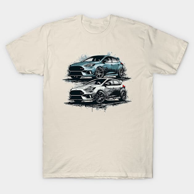 Ford Focus T-Shirt by Vehicles-Art